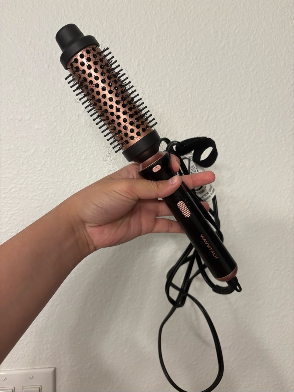 Rose Gold & Black Hot iron Styling Brush